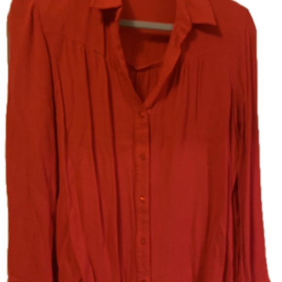 MAJE bright red shirt size 3 - Picture 4 of 4
